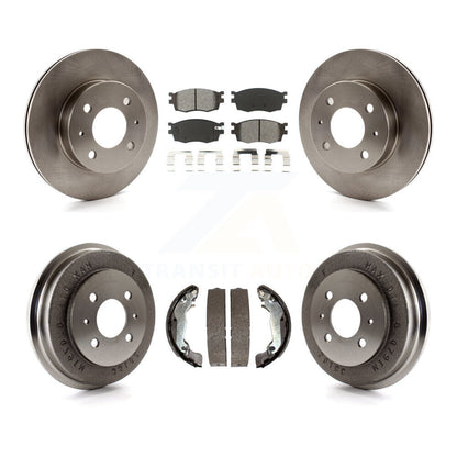 Kit de tambour à plaquettes semi-métalliques, Rotor de frein avant et arrière, pour Hyundai Accent jusqu'à 09 30 0