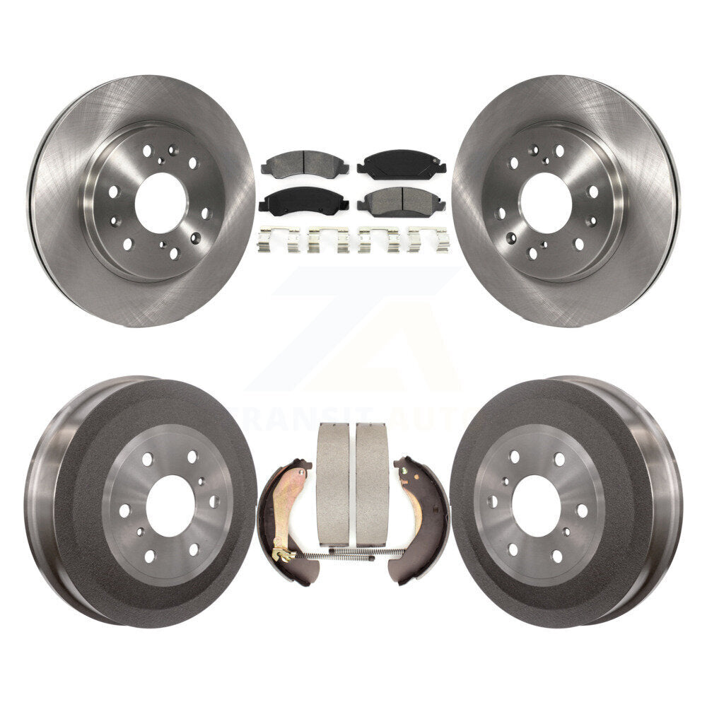 Kit de plaquettes et de tambour semi-métalliques, Rotor de frein avant et arrière, pour Chevrolet Silverado 150