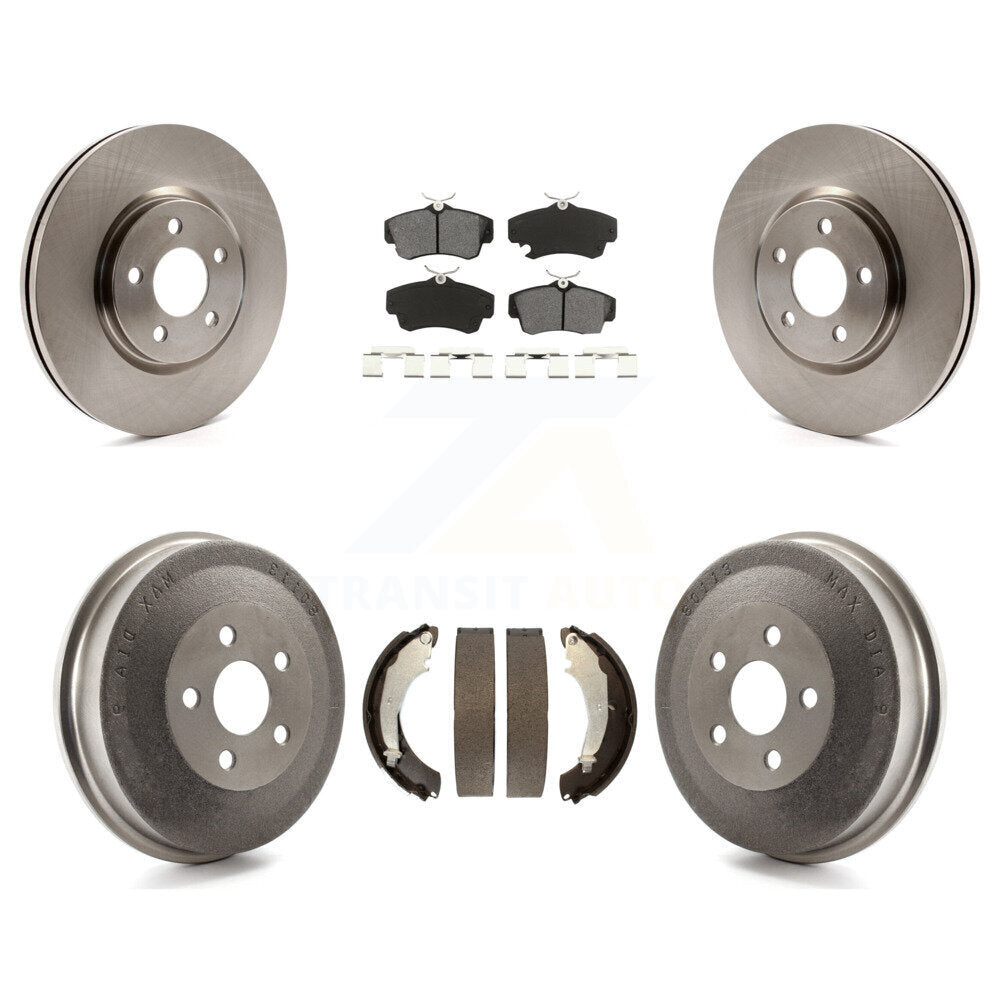 Rotor de frein à disque avant et arrière, Kit de tampons et de tambour semi-métalliques pour Chrysler PT Cruise