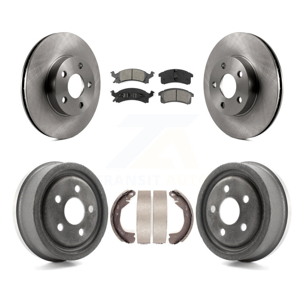 Rotor de frein à disque avant et arrière, Kit de plaquettes et de tambour semi-métalliques pour Chevrolet Berett