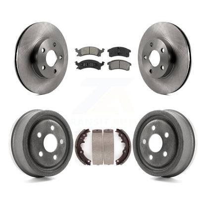 Rotors de frein avant et arrière, Kit de tambour à plaquettes semi-métalliques pour Pontiac Sunfire Chevrole