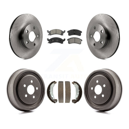 Rotors de frein avant et arrière, Kit de tambour à plaquettes semi-métalliques pour Pontiac Sunfire Chevrole