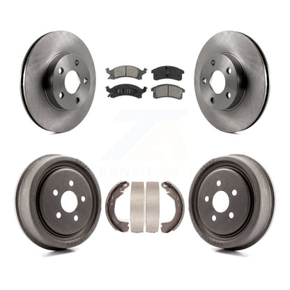 Rotors de frein à disque avant et arrière, Kit de tampons et de tambour semi-métalliques pour Chevrolet Cavalie