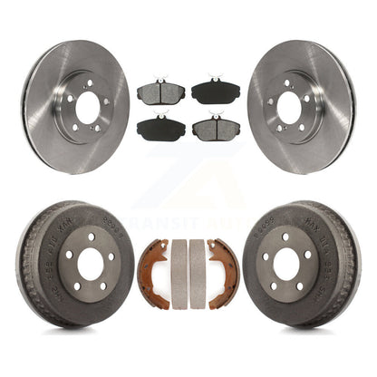 Rotors de frein à disque avant et arrière, plaquettes semi-métalliques et Kit de tambour pour Ford Taurus