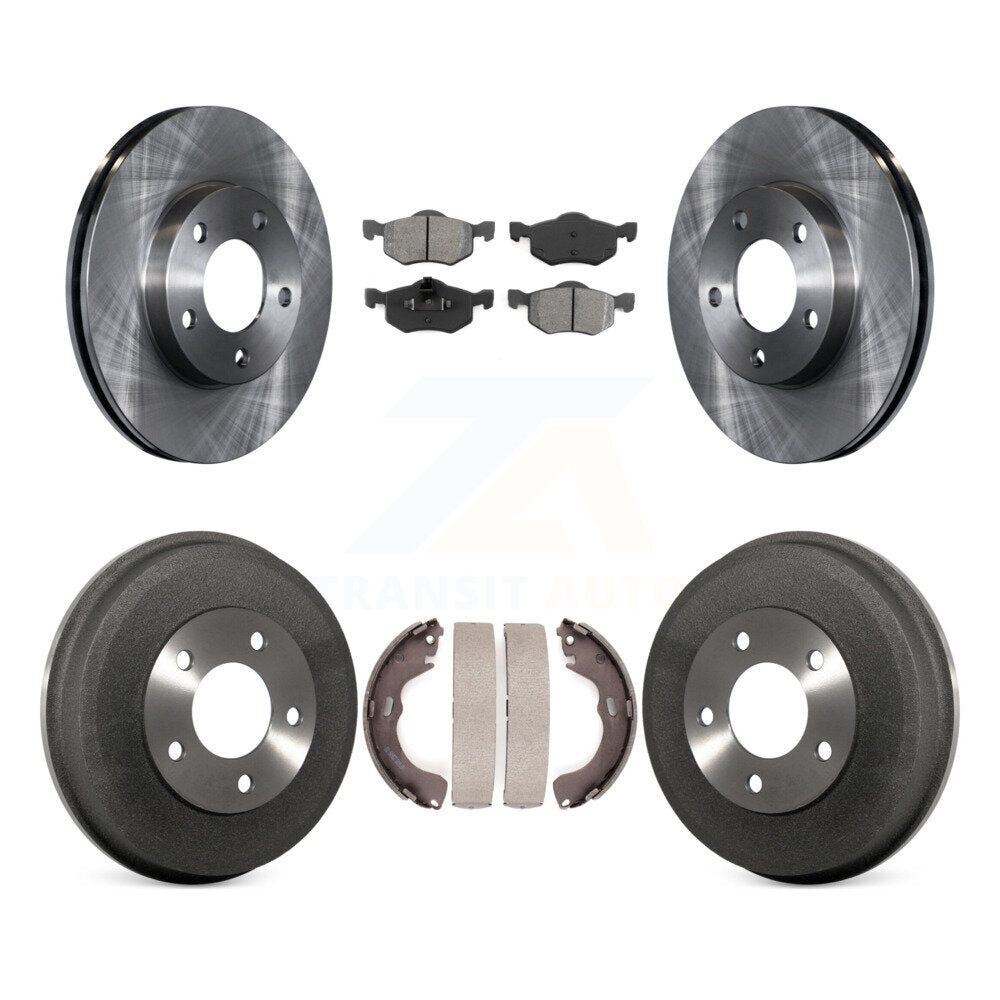 Rotors de frein avant et arrière, Kit de tambour à plaquettes semi-métalliques pour Ford Escape Mazda Tribut