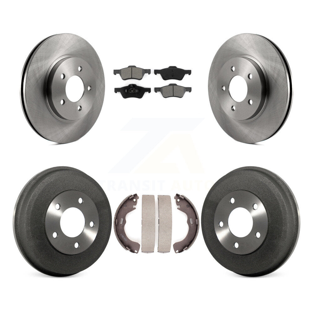 Rotors de frein avant et arrière, Kit de tambour à plaquettes semi-métalliques pour Ford Escape Mazda Tribut