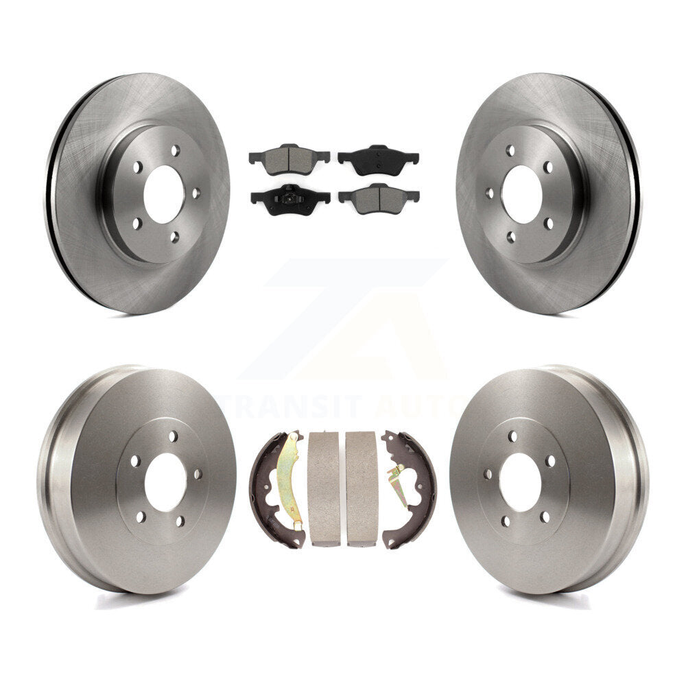 Rotors de frein avant et arrière, Kit de tambour à plaquettes semi-métalliques pour Ford Escape Mazda Tribut