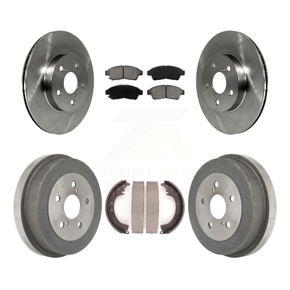 Kit de tambour à plaquettes semi-métalliques, Rotor de frein à disque avant et arrière, pour Toyota RAV 1996 – 2000