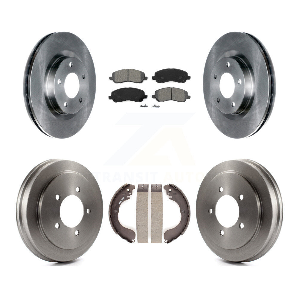 Kit de tambour à plaquettes semi-métalliques, Rotor de frein avant et arrière, pour Jeep Patriot Compass Dodg