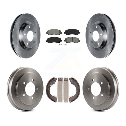 Kit de tambour à plaquettes semi-métalliques, Rotor de frein avant et arrière, pour Jeep Patriot Compass Dodg