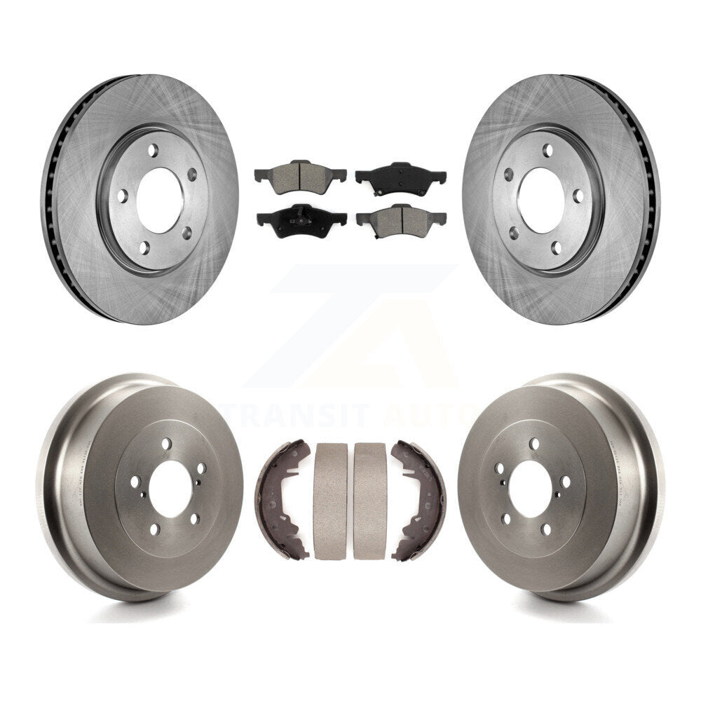 Kit de tambour à plaquettes semi-métalliques, Rotor de frein avant et arrière, pour Dodge Caravan Grand Town