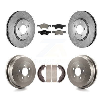 Kit de tambour à plaquettes semi-métalliques, Rotor de frein avant et arrière, pour Dodge Caravan Grand Town