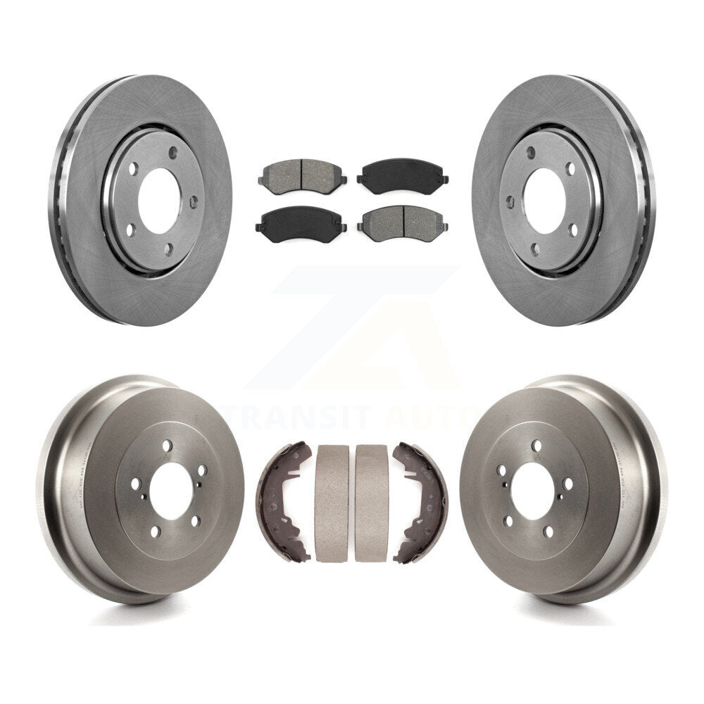 Kit de tambour à plaquettes semi-métalliques, Rotor de frein avant et arrière, pour Dodge Caravan Grand Town