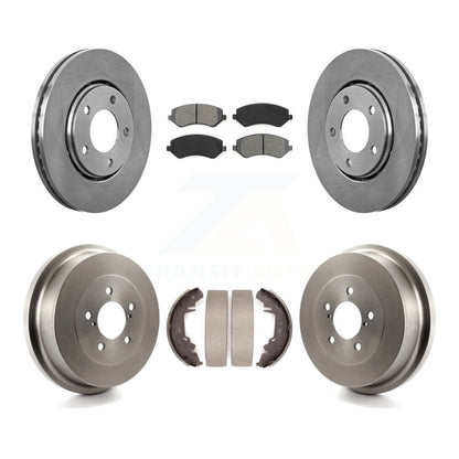 Kit de tambour à plaquettes semi-métalliques, Rotor de frein avant et arrière, pour Dodge Caravan Grand Town