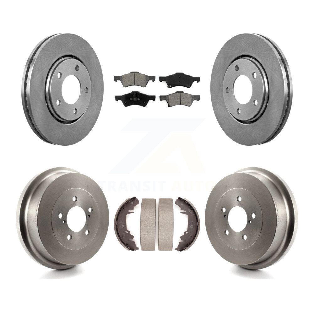 Kit de plaquettes et de tambour semi-métalliques, Rotor de frein avant et arrière, pour Dodge caravane Chrysler
