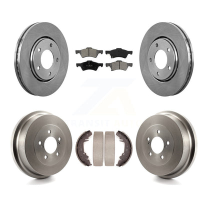 Kit de plaquettes et de tambour semi-métalliques, Rotor de frein avant et arrière, pour Dodge caravane Chrysler