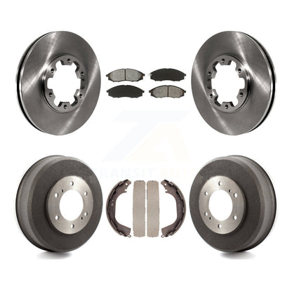 Kit de plaquettes et de tambour semi-métalliques, Rotor de frein avant et arrière, pour Nissan Xterra Frontie