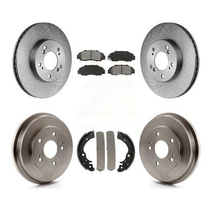 Rotors de frein à disque avant et arrière, Kit de tambour à plaquettes semi-métalliques pour Honda CR-1997 – 2001