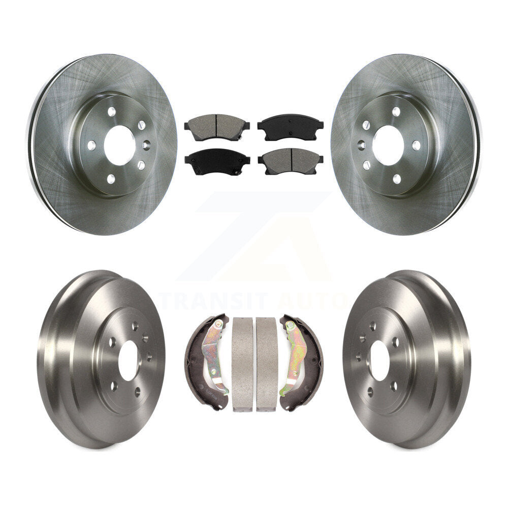 Rotors de frein à disque avant et arrière, plaquettes semi-métalliques et Kit de batterie pour Chevrolet Soni