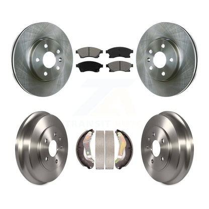 Rotors de frein à disque avant et arrière, plaquettes semi-métalliques et Kit de batterie pour Chevrolet Soni
