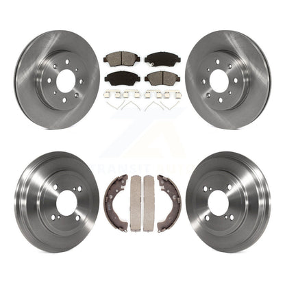 Rotor de frein à disque avant et arrière, Kit de plaquettes et de tambour semi-métalliques pour Honda Fi 2015 – 2020