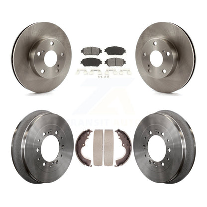 Kit de plaquettes et de tambour semi-métalliques, Rotor de frein avant et arrière, pour Toyota Tacoma 4W 2015