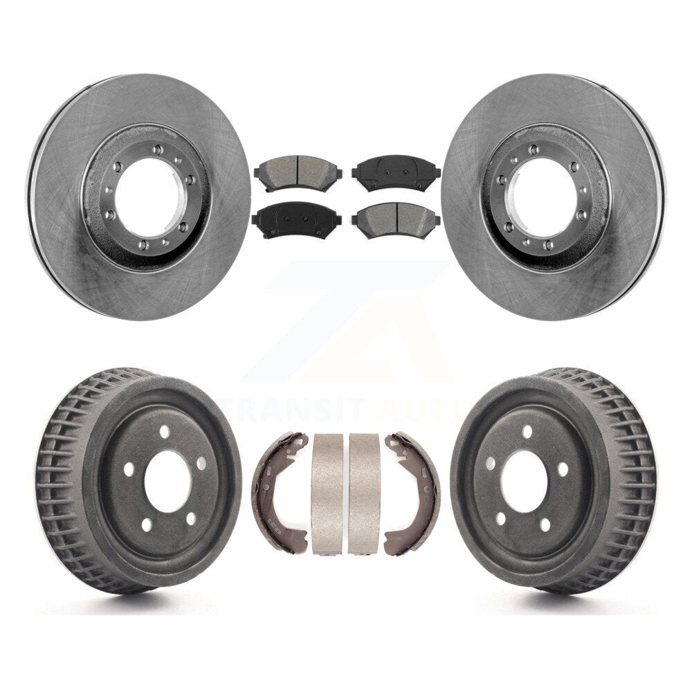 Kit de tambour à plaquettes semi-métalliques, Rotor de frein à disque avant et arrière, pour Pontiac Montana Buic