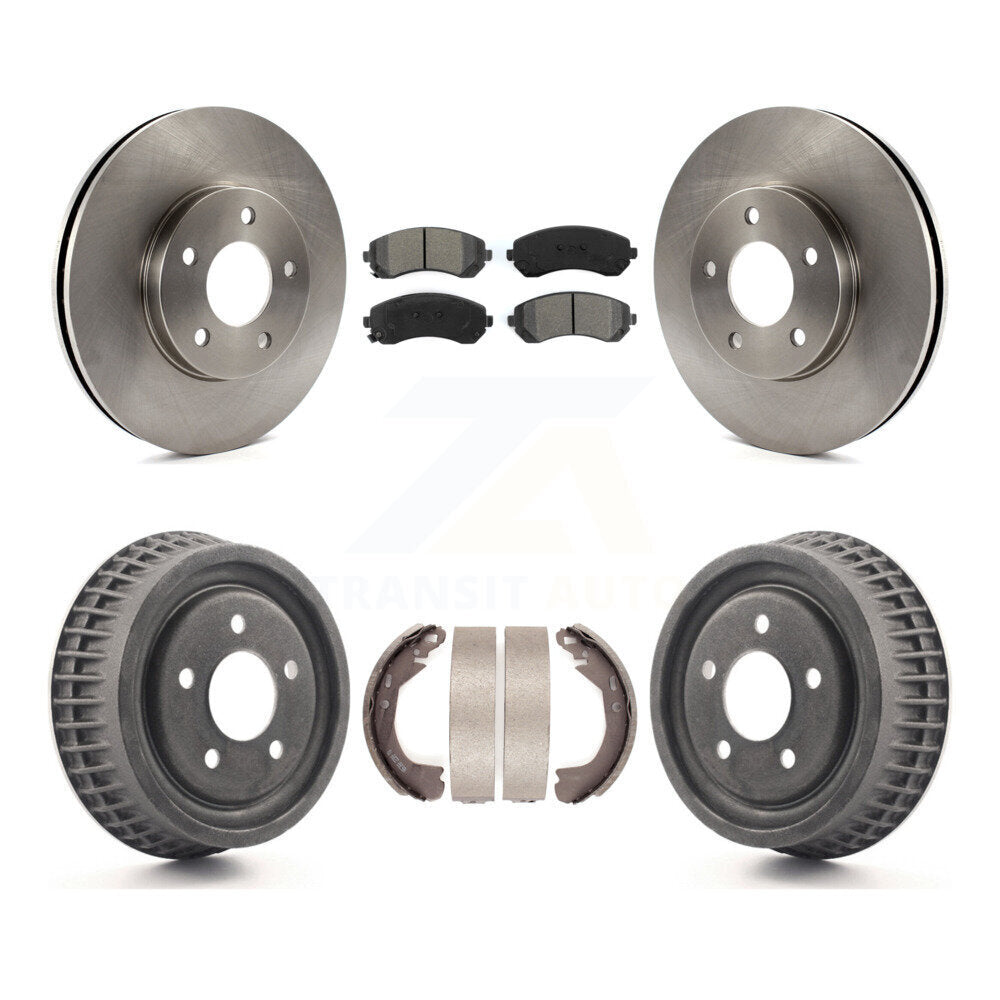 Rotors de frein avant et arrière, Kit de tambour à plaquettes semi-métalliques pour Pontiac Montana Chevrole