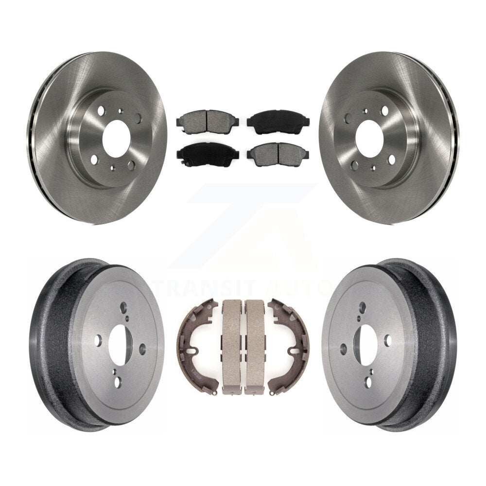 Kit de plaquettes et de tambours semi-métalliques, Rotor de frein avant et arrière, pour Toyota Corolla Geo Priz