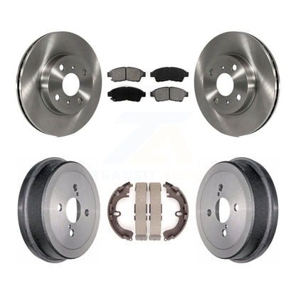 Kit de plaquettes et de tambours semi-métalliques, Rotor de frein avant et arrière, pour Toyota Corolla Geo Priz