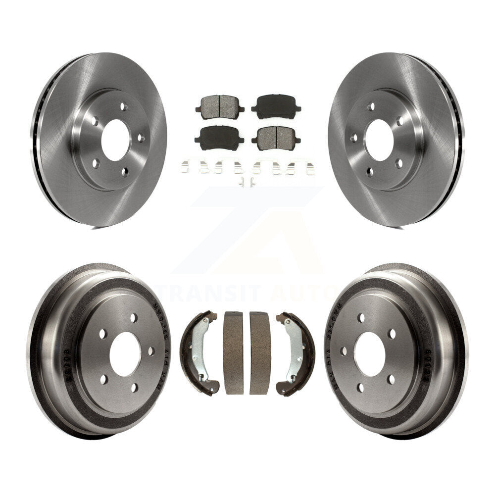 Rotors de frein à disque avant et arrière, plaquettes semi-métalliques et Kit de tambour pour Chevrolet HHR