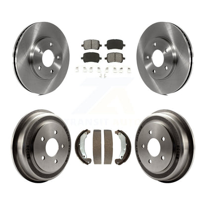 Rotors de frein à disque avant et arrière, plaquettes semi-métalliques et Kit de tambour pour Chevrolet HHR