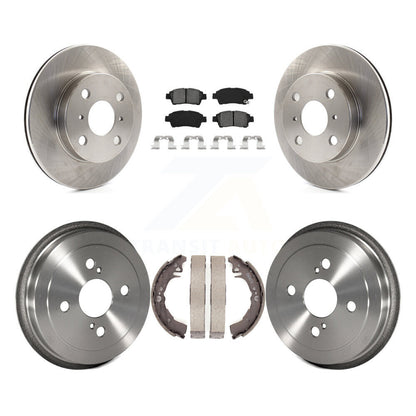 Rotors de frein avant et arrière, Kit de tambour à plaquettes semi-métalliques pour Toyota Echo à 08 0 2000