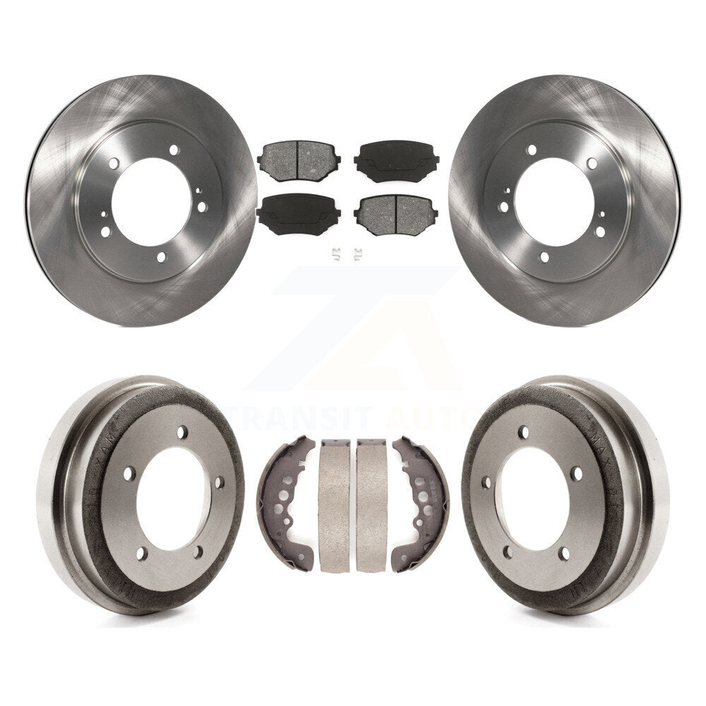 Rotor de frein à disque avant et arrière, Kit de plaquettes et de tambour semi-métalliques pour Suzuki Grand Vitar
