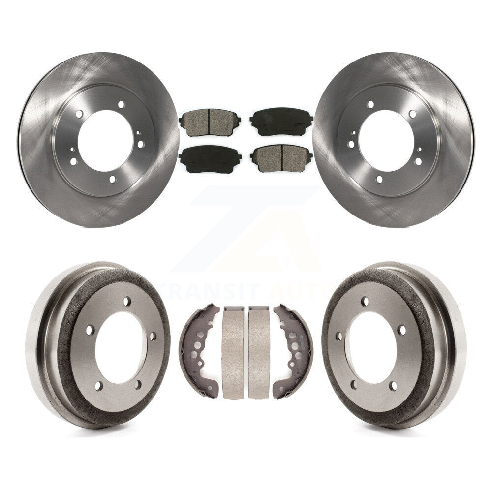 Rotor de frein à disque avant et arrière, Kit de plaquettes et de tambour semi-métalliques pour Suzuki Grand Vitar