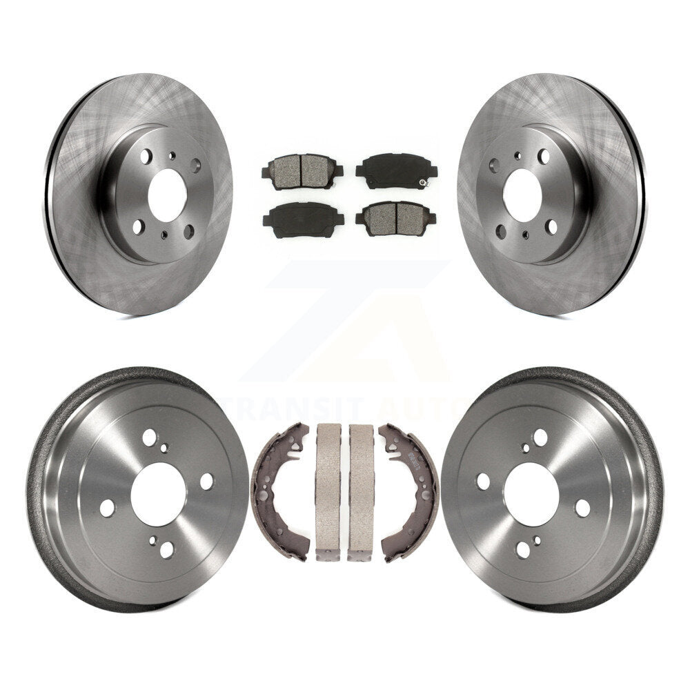Kit de tambour à plaquettes semi-métalliques, Rotor de frein à disque avant et arrière, pour Toyota Ech 2001 – 2005