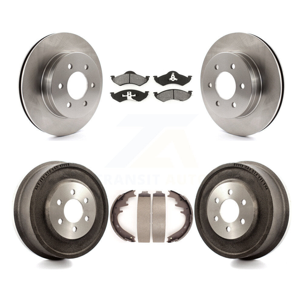 Kit de plaquettes et de tambours semi-métalliques pour rotors de frein avant et arrière, pour Dodge Durang 1998 – 1999