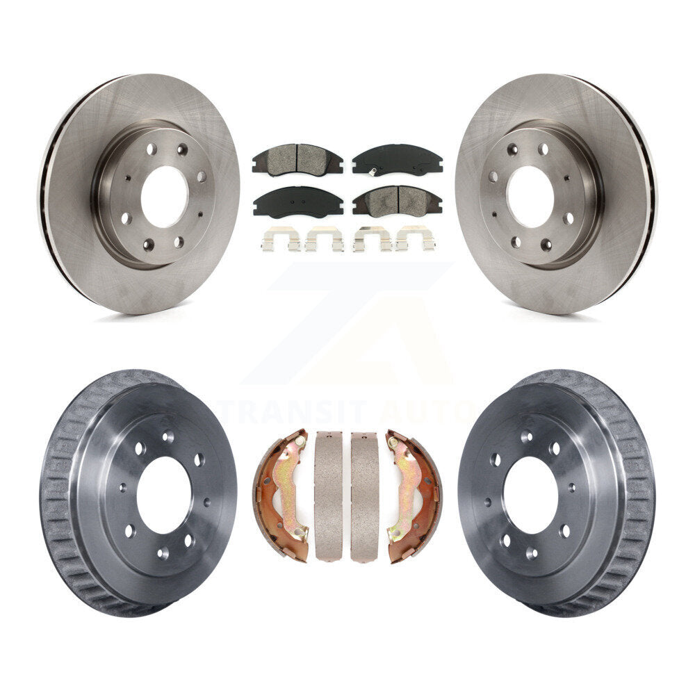 Kit de tambour à plaquettes semi-métalliques, Rotor de frein à disque avant et arrière, pour Kia Spectr 2007 – 2009