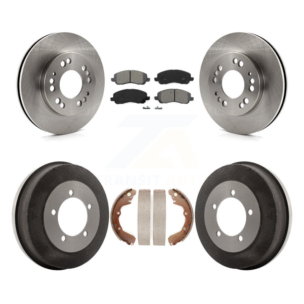 Rotors de frein avant et arrière, Kit de tambour à plaquettes semi-métalliques pour Mitsubishi Eclipse Galan
