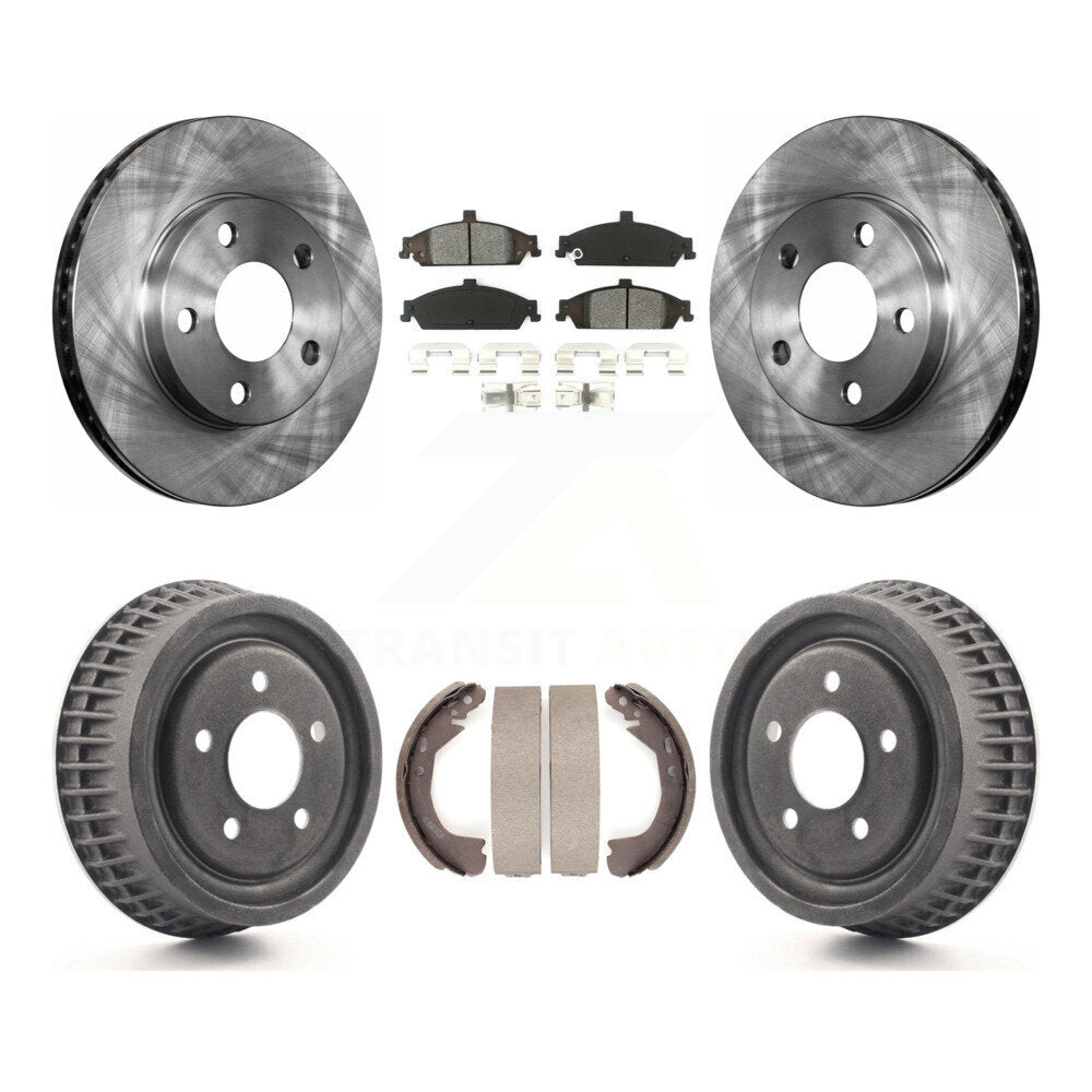 Kit de tambour à plaquettes semi-métalliques, Rotor de frein avant et arrière, pour Pontiac Grand Am Chevrole