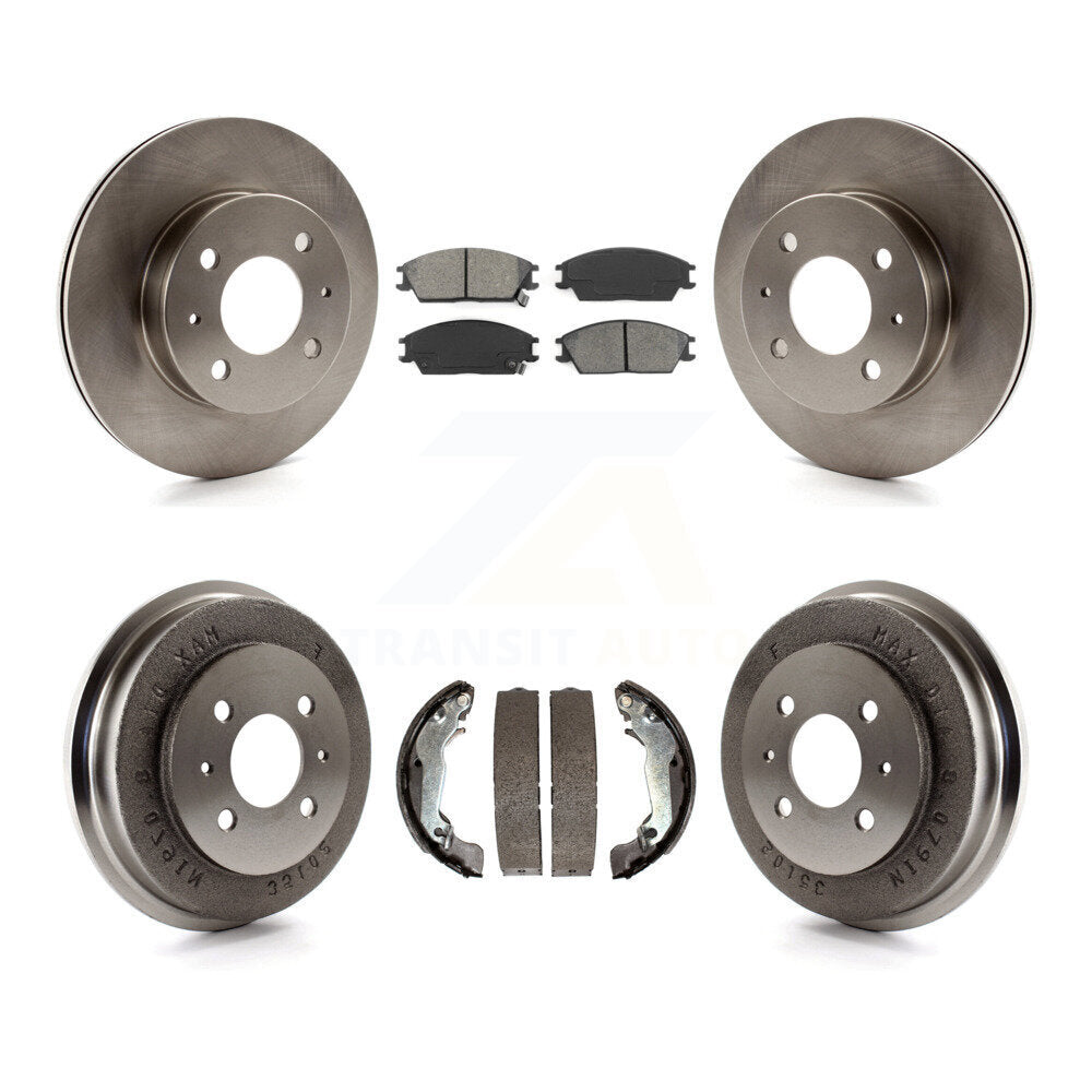 Kit de plaquettes et de tambour semi-métalliques, Rotor de frein avant et arrière, pour Hyundai Accen 2003 – 2005