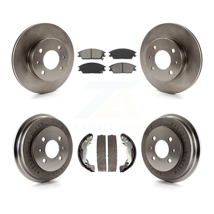 Kit de plaquettes et de tambour semi-métalliques, Rotor de frein avant et arrière, pour Hyundai Accen 2003 – 2005