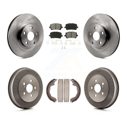 Kit de tambour à plaquettes semi-métalliques, Rotor de frein avant et arrière, pour Toyota Matrix Pontiac Vib