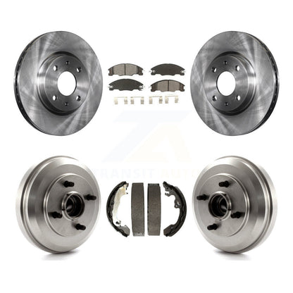 Rotors de frein à disque avant et arrière, Kit de tambour à plaquettes semi-métalliques pour Ford Focu 2009 – 2011