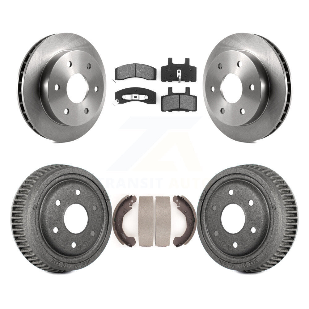 Rotors de frein à disque avant et arrière, plaquettes semi-métalliques et Kit de tambour pour GMC Yukon