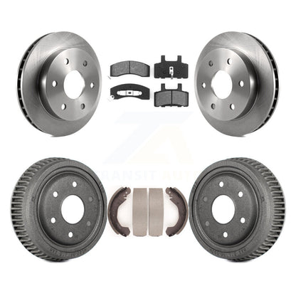 Rotors de frein à disque avant et arrière, plaquettes semi-métalliques et Kit de tambour pour GMC Yukon