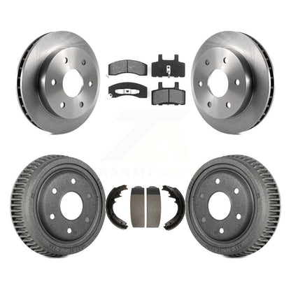 Rotors de frein à disque avant et arrière, plaquettes semi-métalliques et Kit de tambour pour GMC Yukon