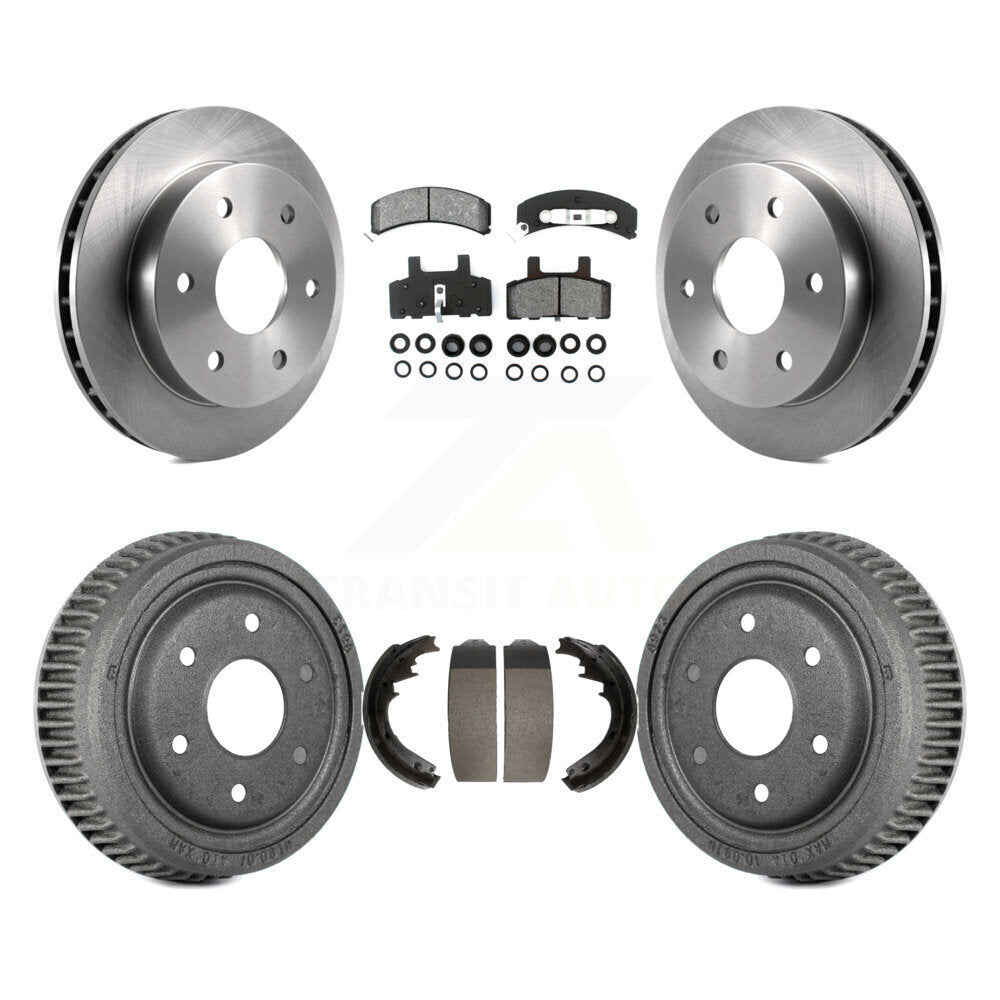 Rotors de frein à disque avant et arrière, plaquettes semi-métalliques et Kit de tambour pour GMC Yukon