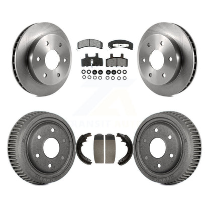 Rotors de frein à disque avant et arrière, plaquettes semi-métalliques et Kit de tambour pour GMC Yukon