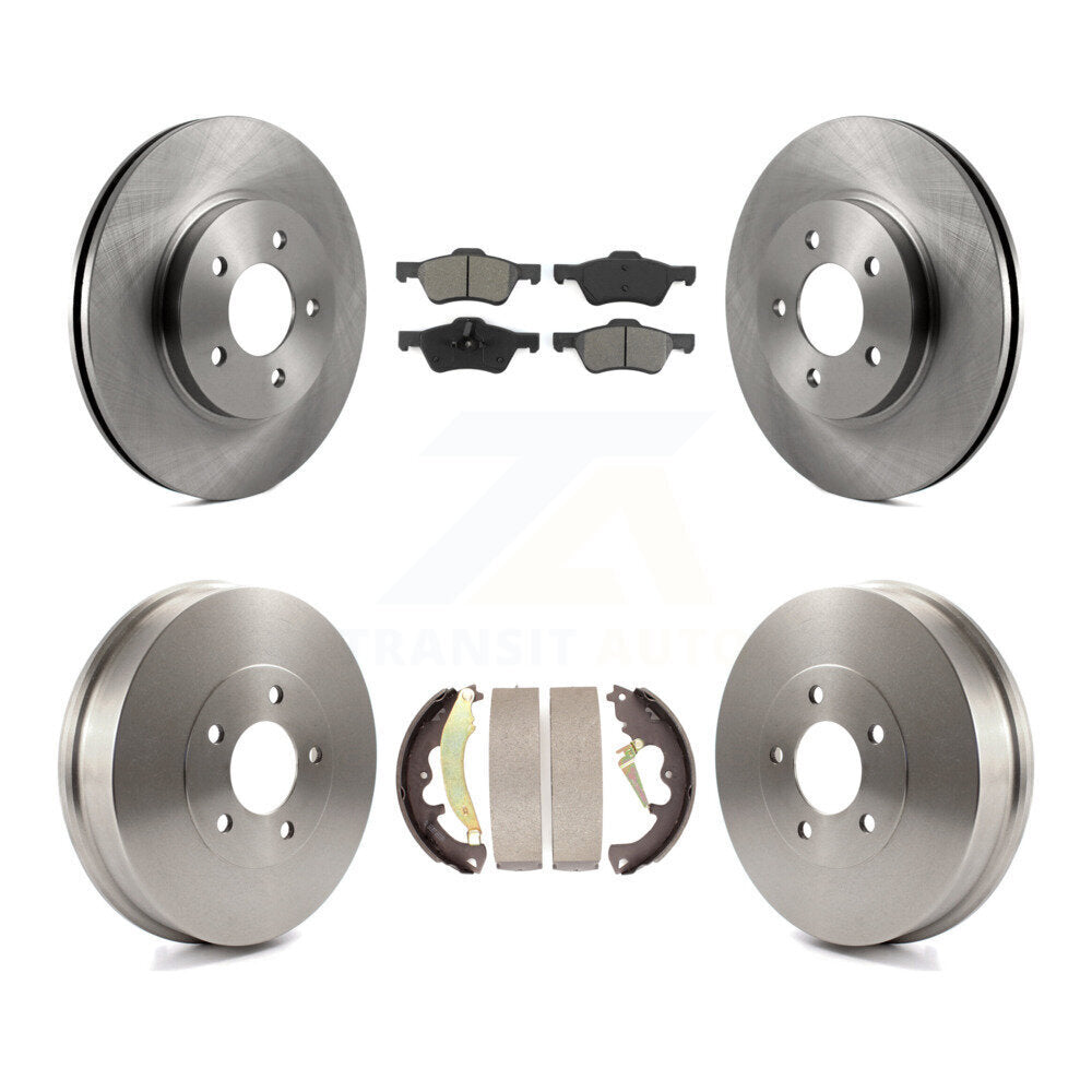 Rotor de frein à disque avant et arrière, Kit de plaquettes et de tambour semi-métalliques pour Ford Escape Mercur